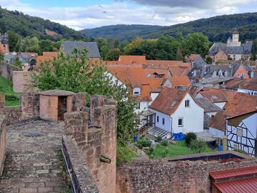 Blick vom Wehrturm auf Büdingen