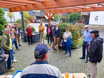Einweihung der neuen Pergola