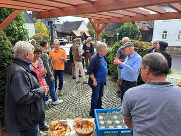 Einweihung der neuen Pergola