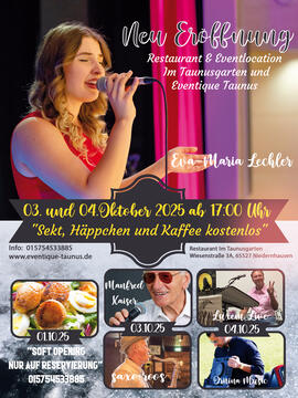 Taunusgarten Eröffnung Flyer