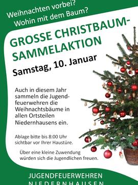 Abholen der Weihnachtsbäume