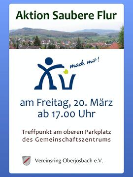 Plakat Saubere Flur 2026
