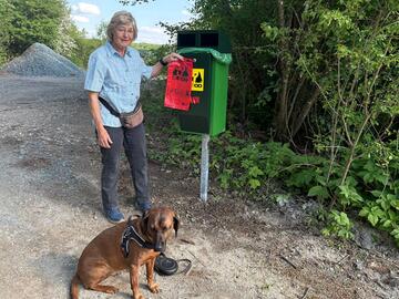 Hundekotbeutelspender Hefticher Weg