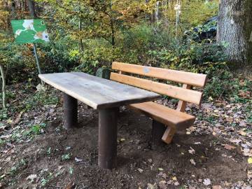 Neue Sitzbank